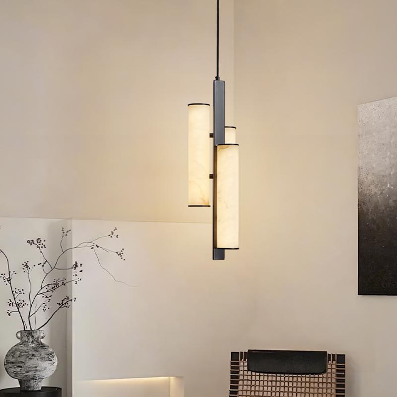 Desk Setup White - Lampu Gantung Marmer Meja Samping Tempat