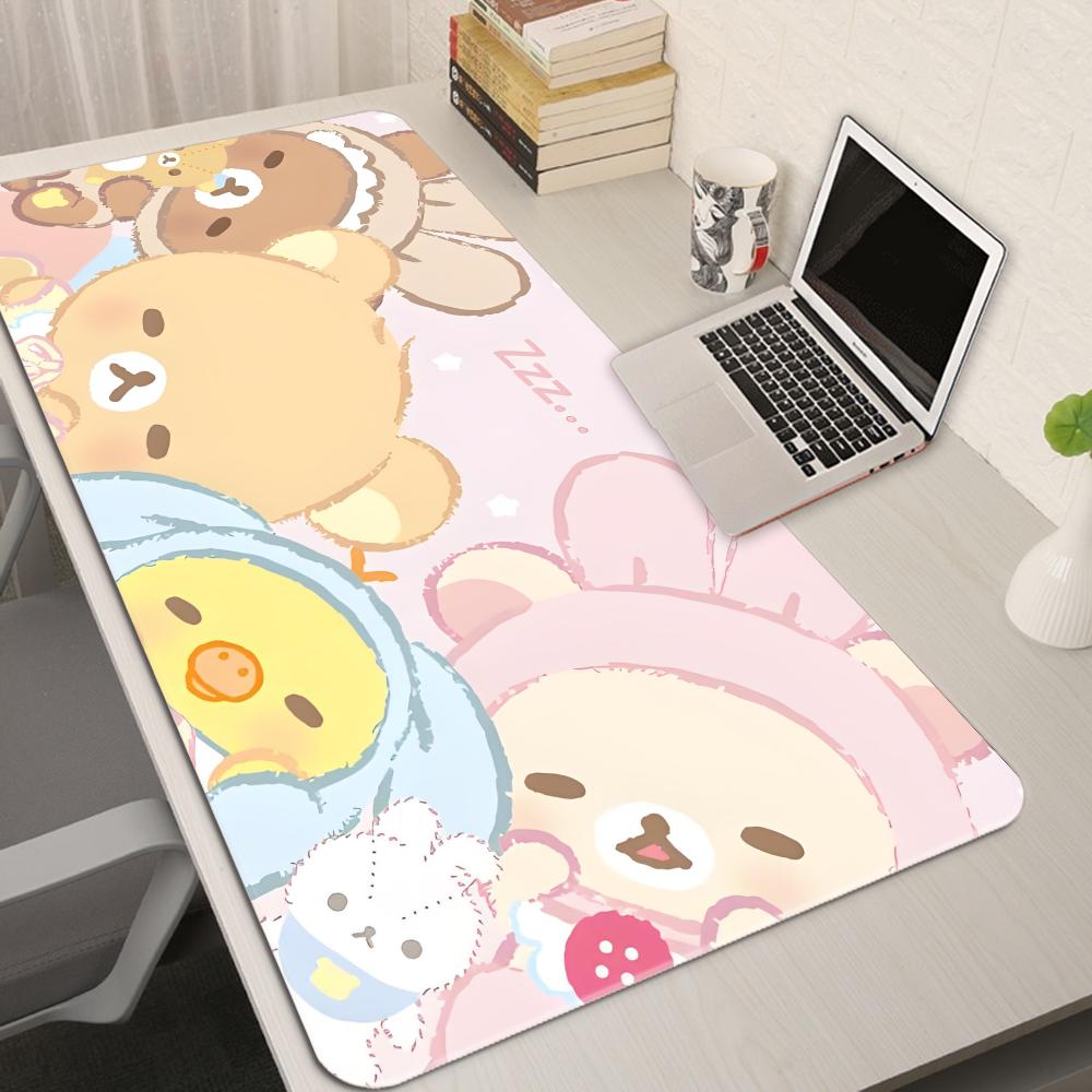 Desk Setup Pink - Alas Mouse Kartun XXL Warna Pink