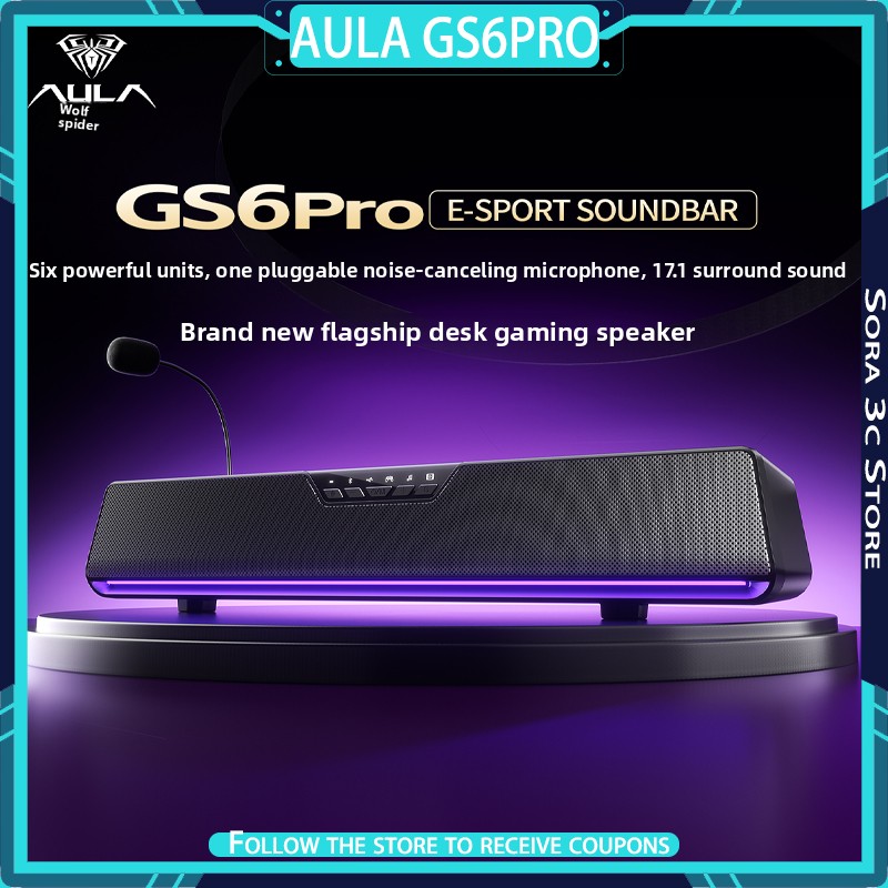 Desk Setup With Speakers - Speaker Esports AULA GS6Pro Bluetooth Dual-mode