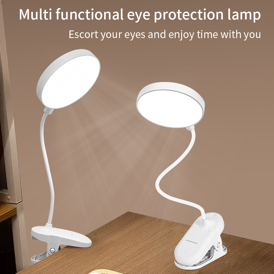 Led Desk Light Usb - Lampu Meja LED Clip 360 °