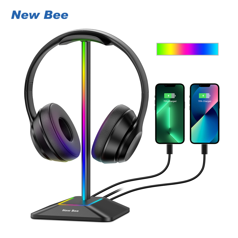 Bee Z8 RGB headphone pemegang  - Desk Setup Game ulasan dan harga