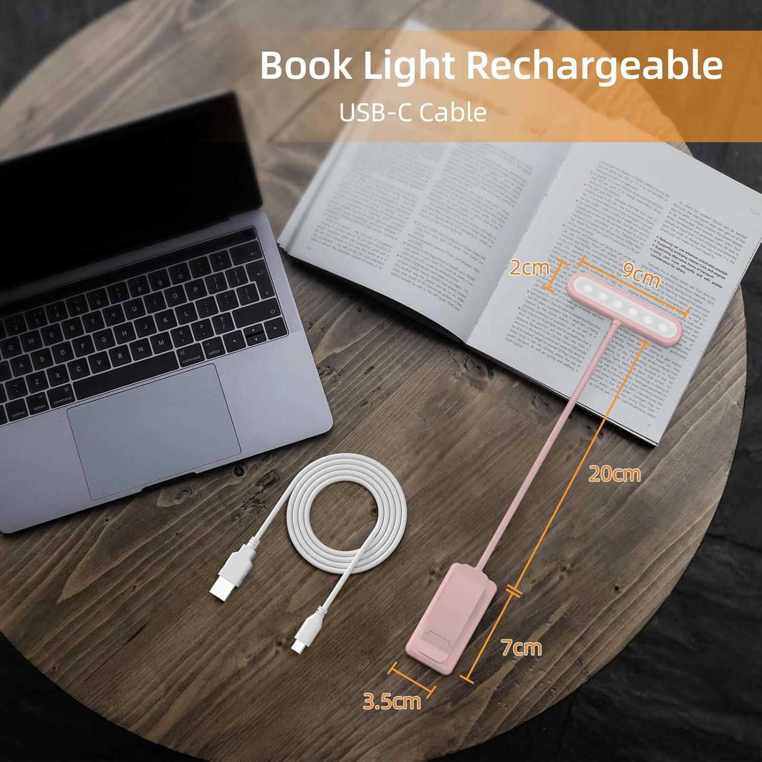 Lampu Baca Penjepit Buku Hitam - Led Desk Light Usb ulasan dan harga