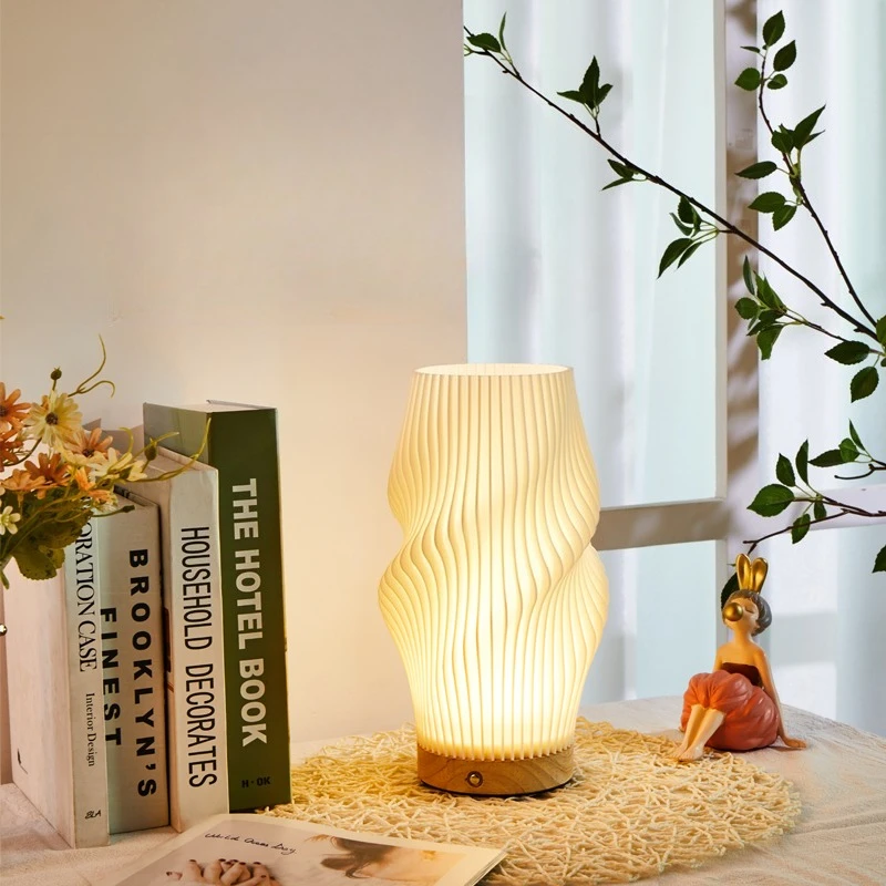 Lampu Meja 3D Gaya Krim Peranc - Desk Setup White ulasan dan harga