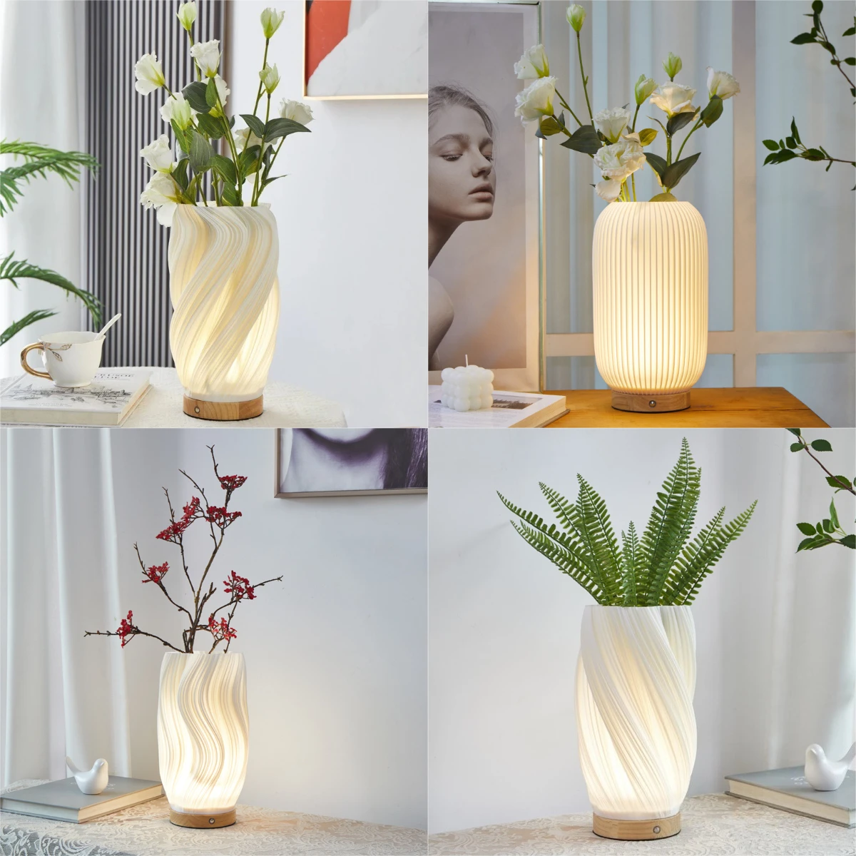Lampu Meja 3D Gaya Krim Peranc - Desk Setup White ulasan dan harga