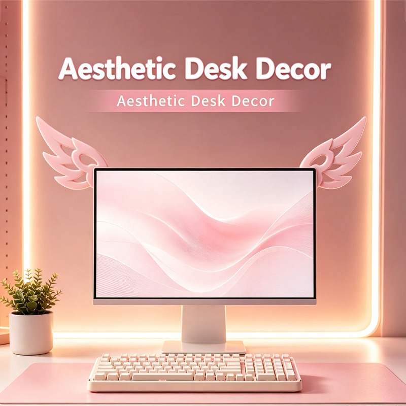 Dekorasi Sayap 3D Kawaii untuk - Desk Setup No Computer ulasan dan harga