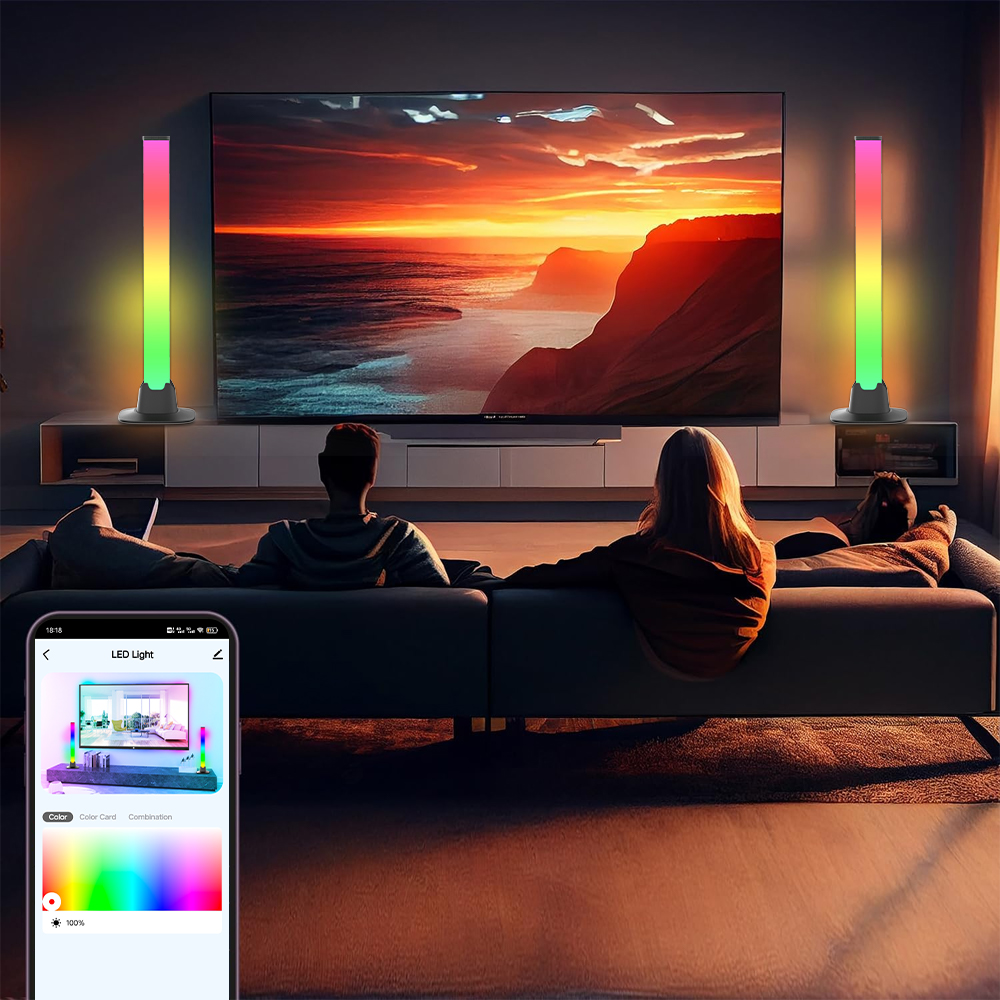 Lampu LED RGB dengan Kontrol W - Desk Setup Tv ulasan dan harga