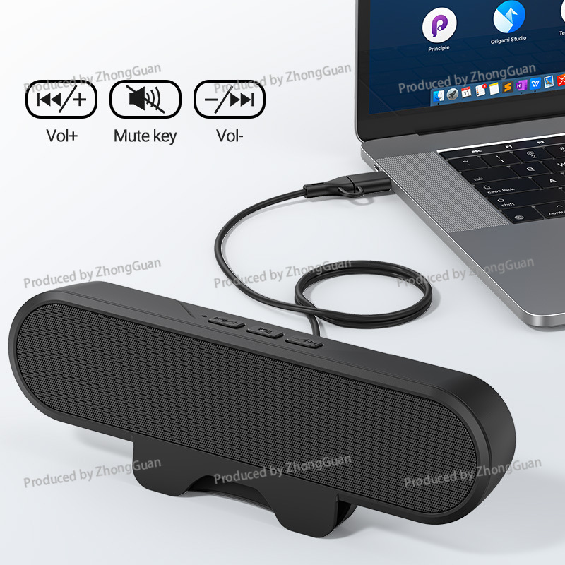 Mz-630 Clip-On PC Speaker Bar, - Desk Setup With Speakers ulasan dan harga