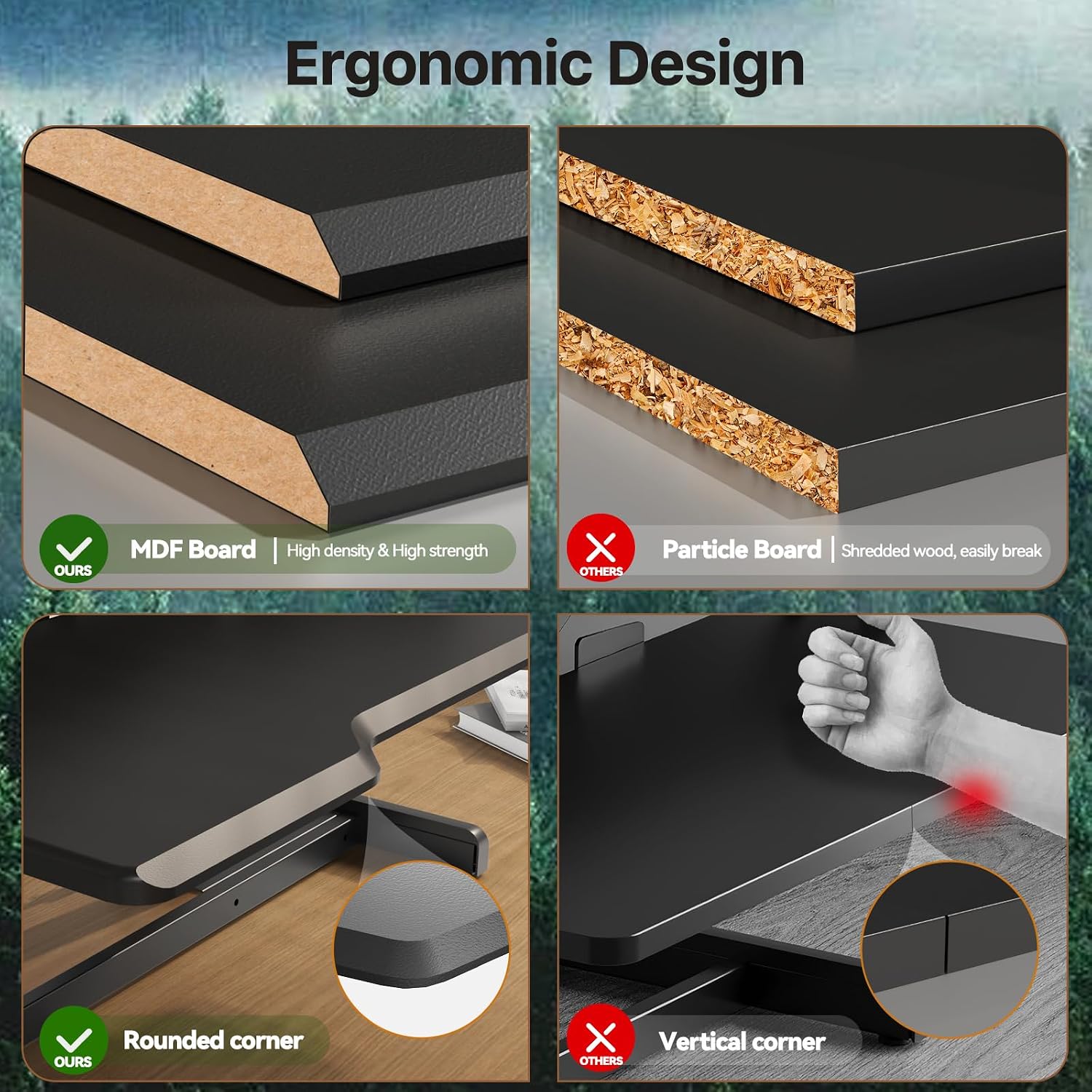 Konverter Meja Berdiri, Penyan - Desk Setup Dual Monitor ulasan dan harga