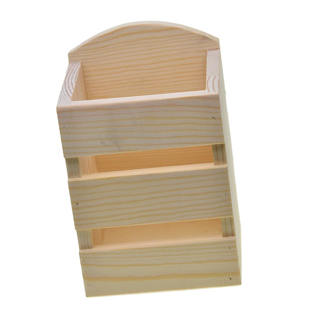 Tempat Pensil Kayu Alami dari  - Desk Setup Minimal ulasan dan harga