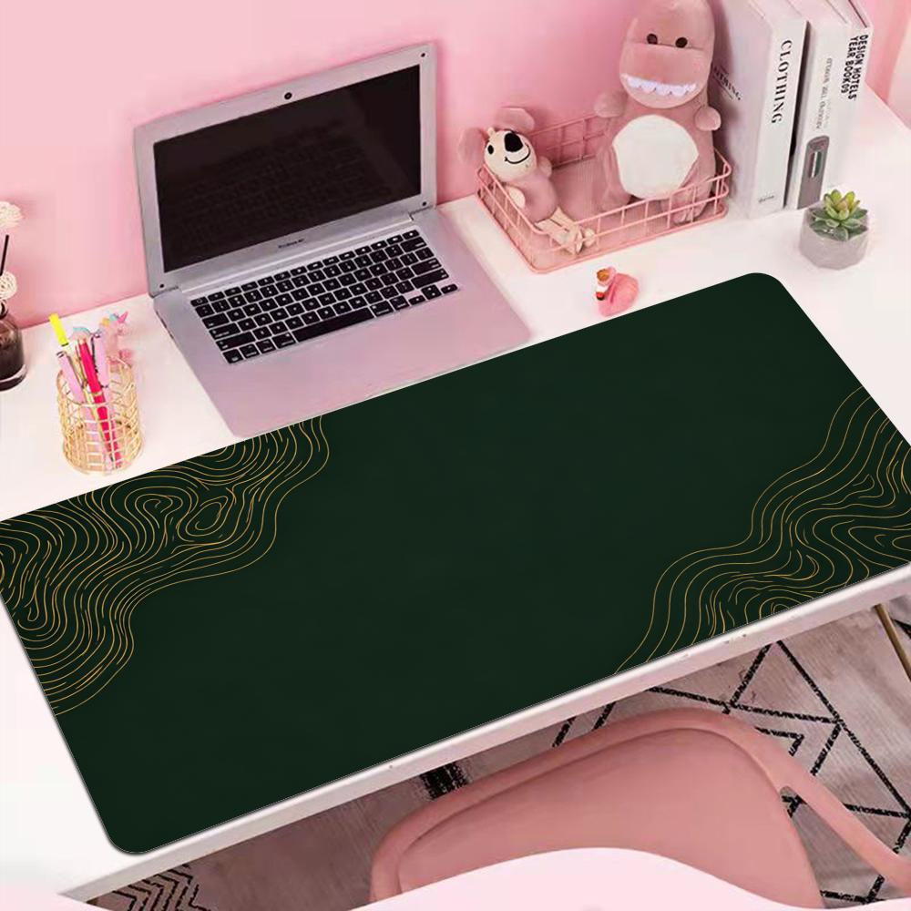 Alas Meja Mewah Hijau Hutan Mi - Desk Setup Minimal ulasan dan harga