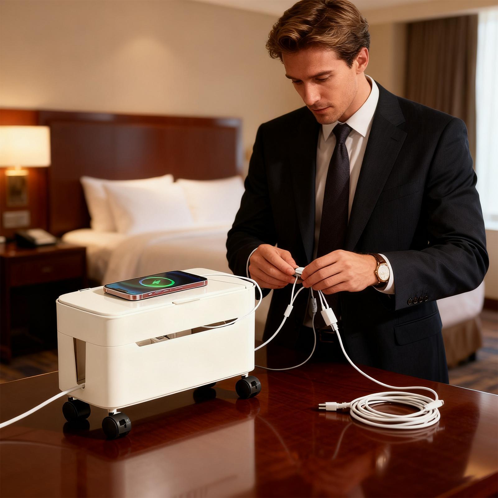 Kotak Manajemen Kabel Penyimpa - Desk Setup Tv ulasan dan harga