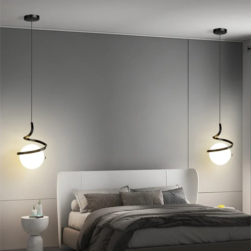 Lampu Gantung LED Nordik untuk - Desk Setup White ulasan dan harga