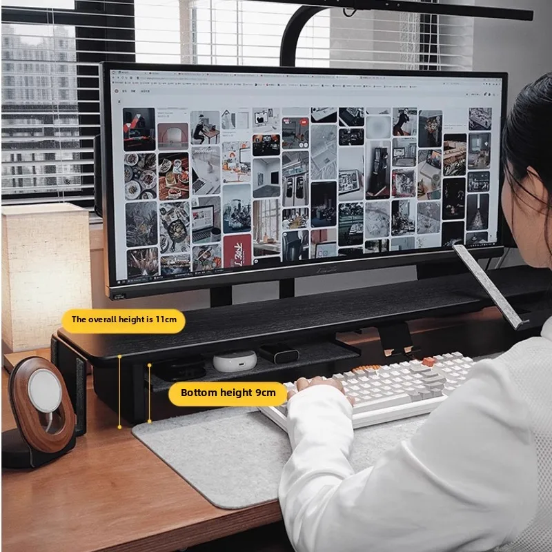 Stand Monitor Walnut Modular u - Desk Setup Laptop And Monitor ulasan dan harga