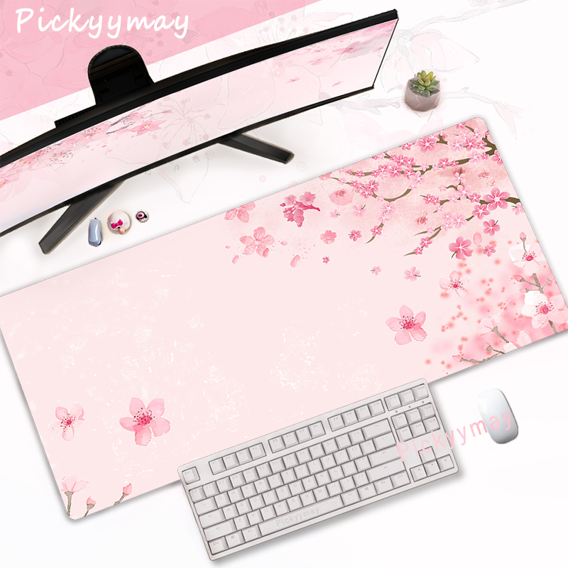 CIFBUY Alas Mouse Gaming Bunga - Desk Setup Pink ulasan dan harga