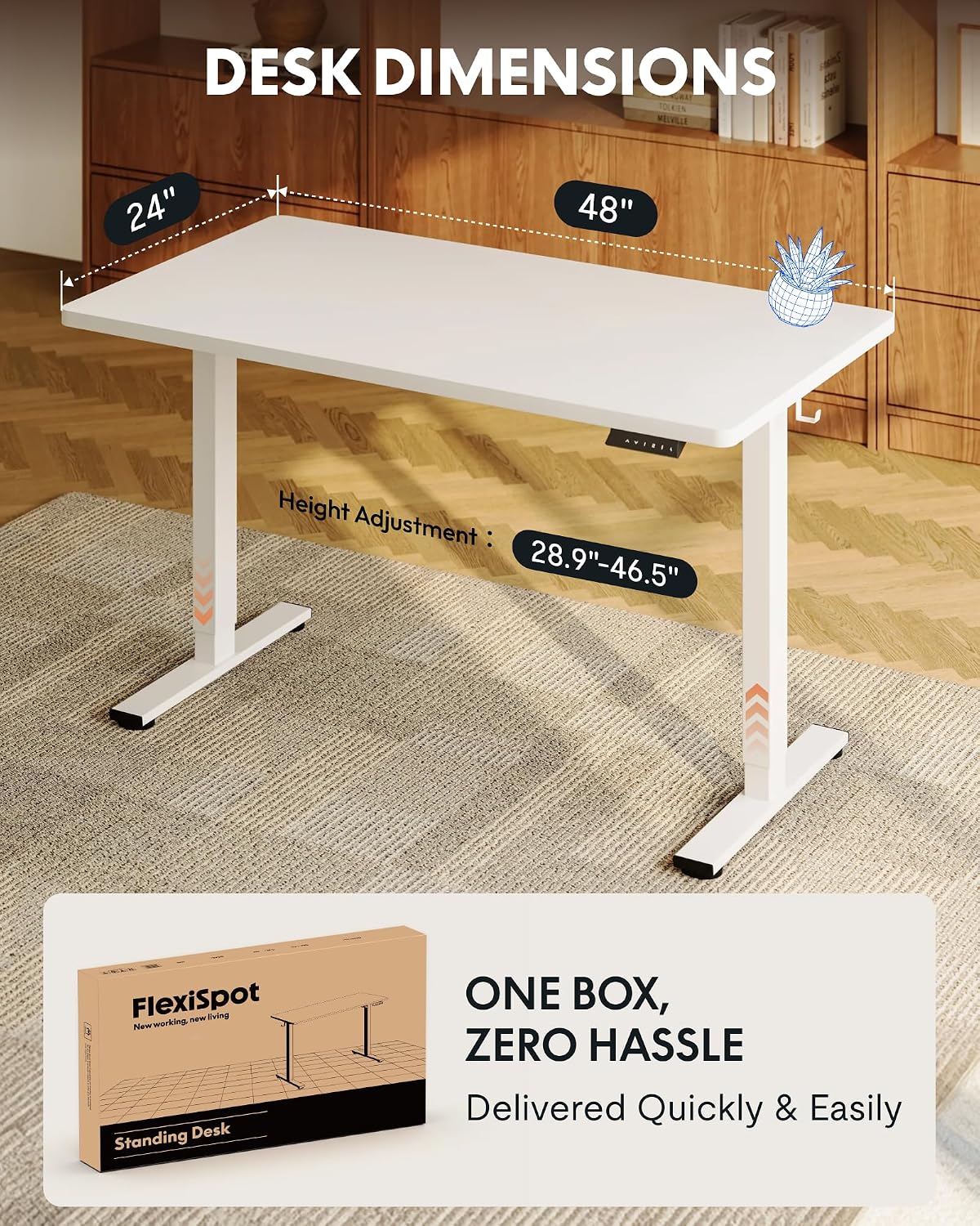 Meja Kerja Berdiri 48 Inci 24  - Desk Setup Dual Monitor ulasan dan harga