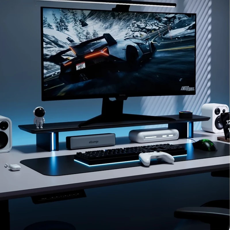 Dudukan Monitor RGB Ergonomis  - Desk Setup Laptop And Monitor ulasan dan harga