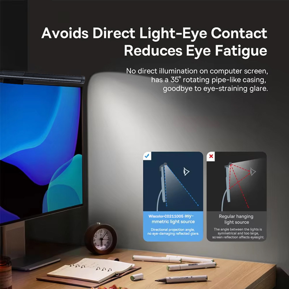 Wiscolor Monitor Layar LED Lam - Led Desk Light Usb ulasan dan harga