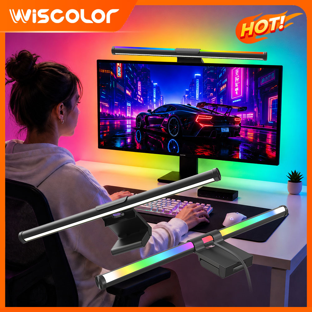 Lampu Monitor Wifi Lightbar, L - Desk Setup No Computer ulasan dan harga