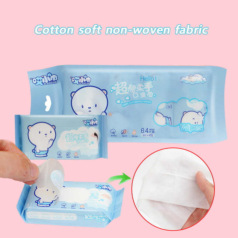 64pcs Tisu Basah Mini Sekali P - Desk Setup Pink ulasan dan harga