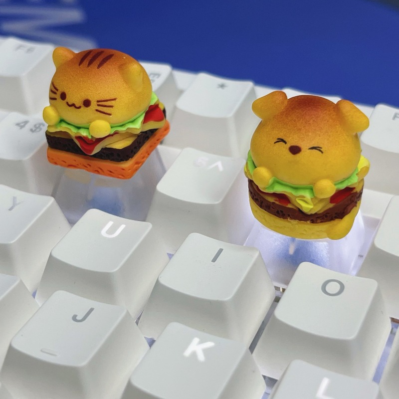 Keycap bergambar kucing burger - Desk Setup Tv ulasan dan harga