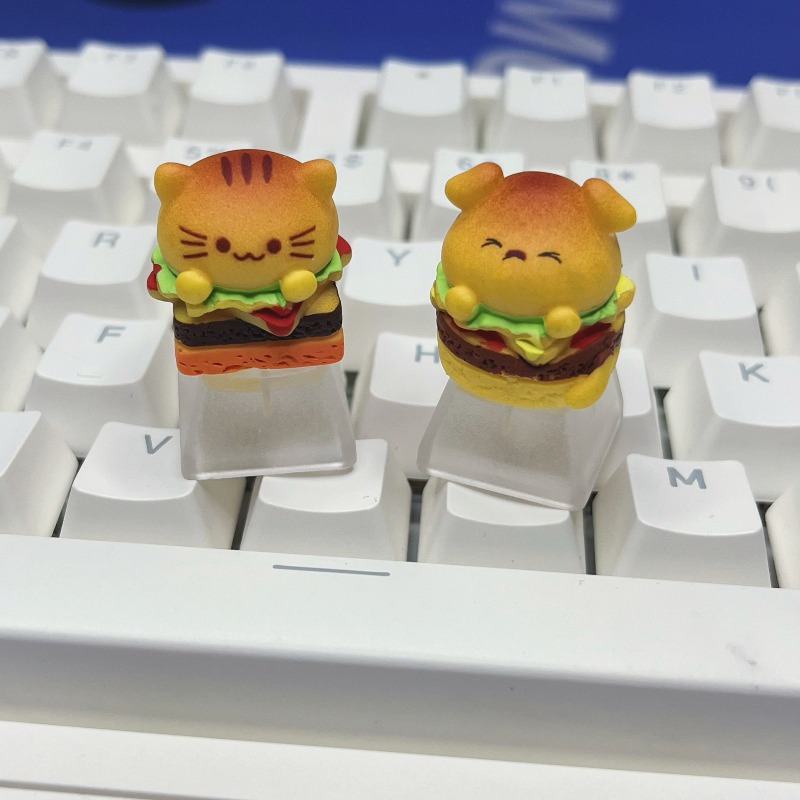 Keycap bergambar kucing burger - Desk Setup Tv ulasan dan harga