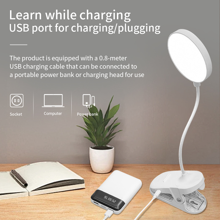 Lampu Meja LED Clip 360 °   La - Led Desk Light Usb ulasan dan harga