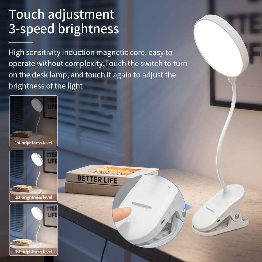 Lampu Meja LED Clip 360 °   La - Led Desk Light Usb ulasan dan harga