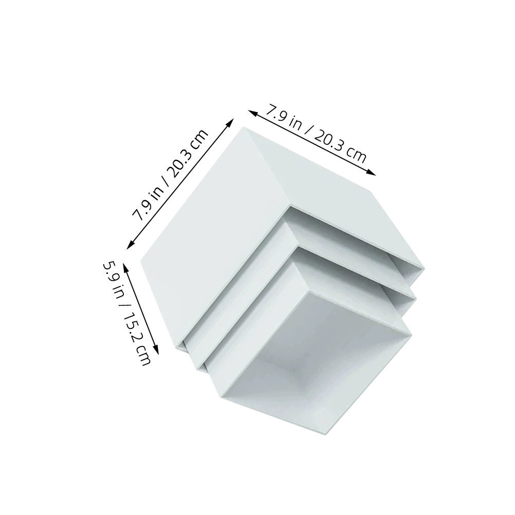 6 Buah Rak Penyimpanan Plastik - Desk Setup White ulasan dan harga