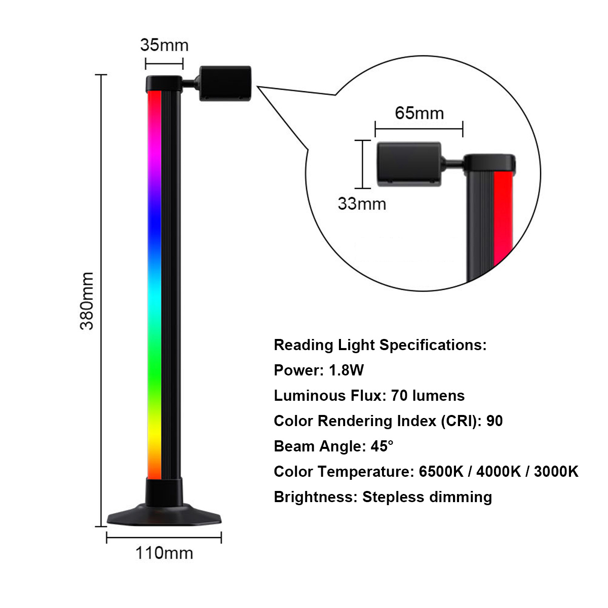 Lampu LED RGB Smart Light Bar  - Desk Setup Tv ulasan dan harga