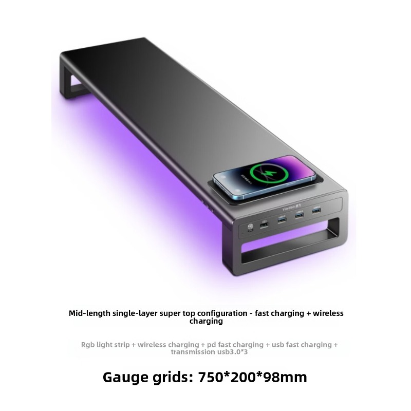 Penyangga Monitor RGB, Rak Kom - Desk Setup Laptop And Monitor ulasan dan harga